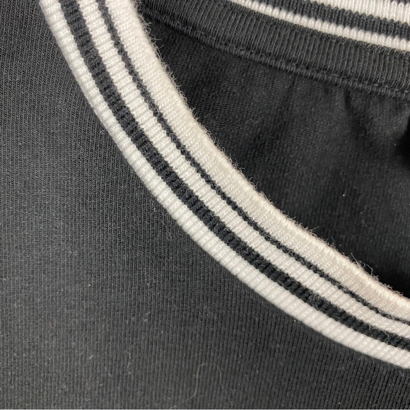 Asos Design Muscle Fit Long Sleeve T-shirt Contrast Tipping Large Black - Picture 6 of 11